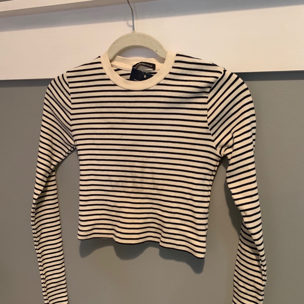 UNWORN: Brandy Melville Striped Crop Top